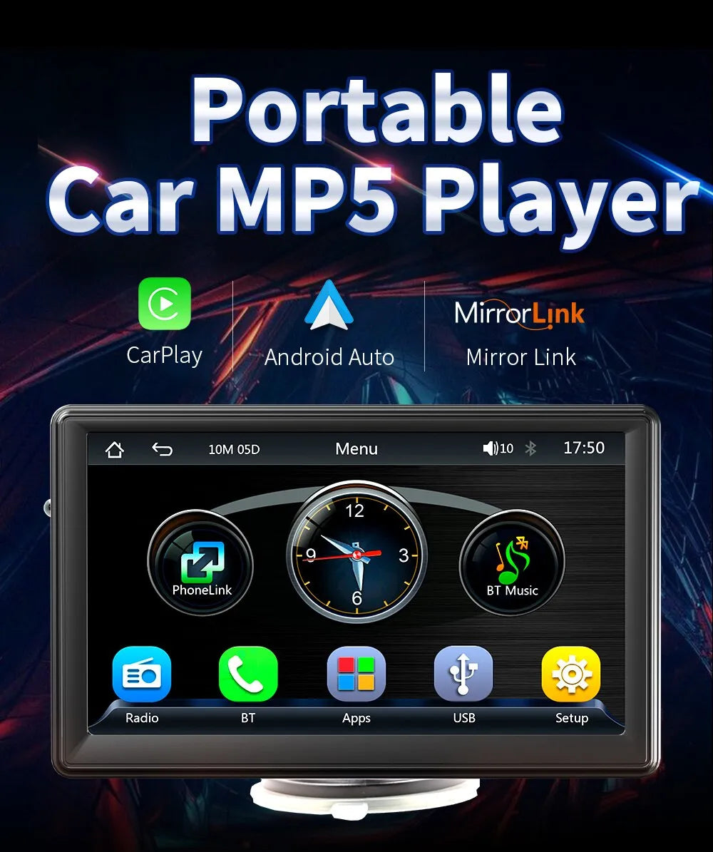 Universal 7 inch CarPlay Screen - QUARTER MILE