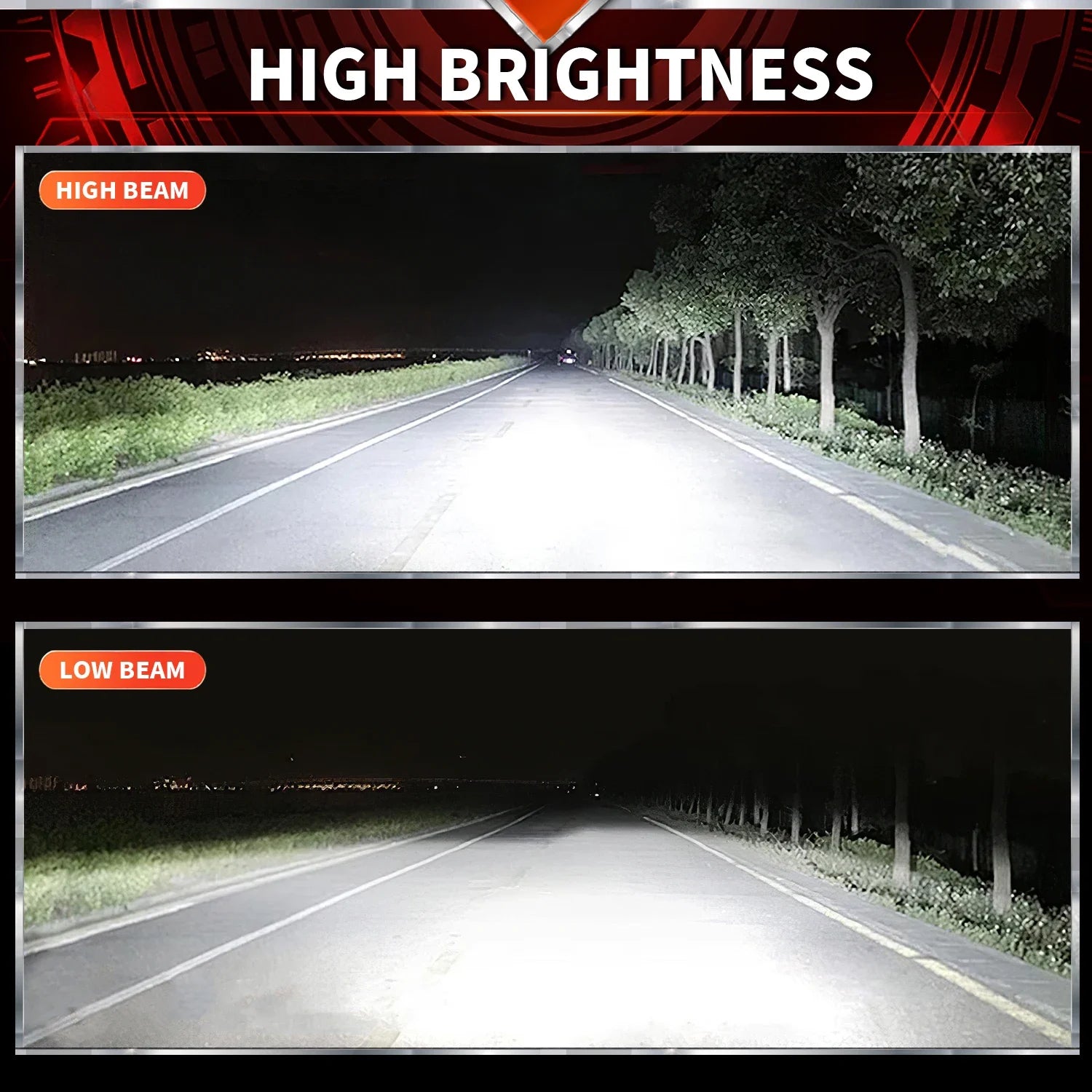 Car Headlights 6000K - QUARTER MILE